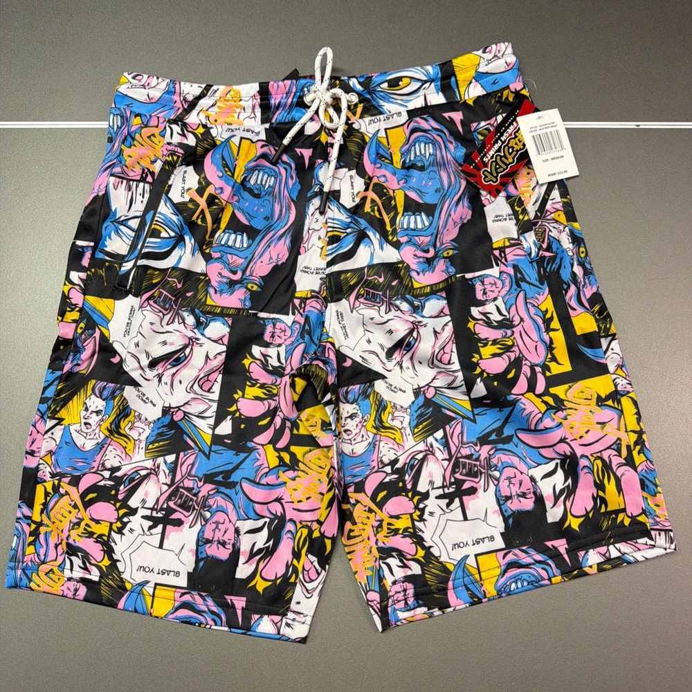 Fresh Prints of Tokyo Shorts Mens Size Medium Drill Clothing Anime Theme NWT